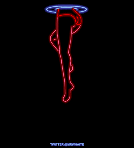 Movie posters in neon GIF versions | Poster Poster | Nothing but posters