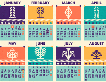Wall calendars 2015