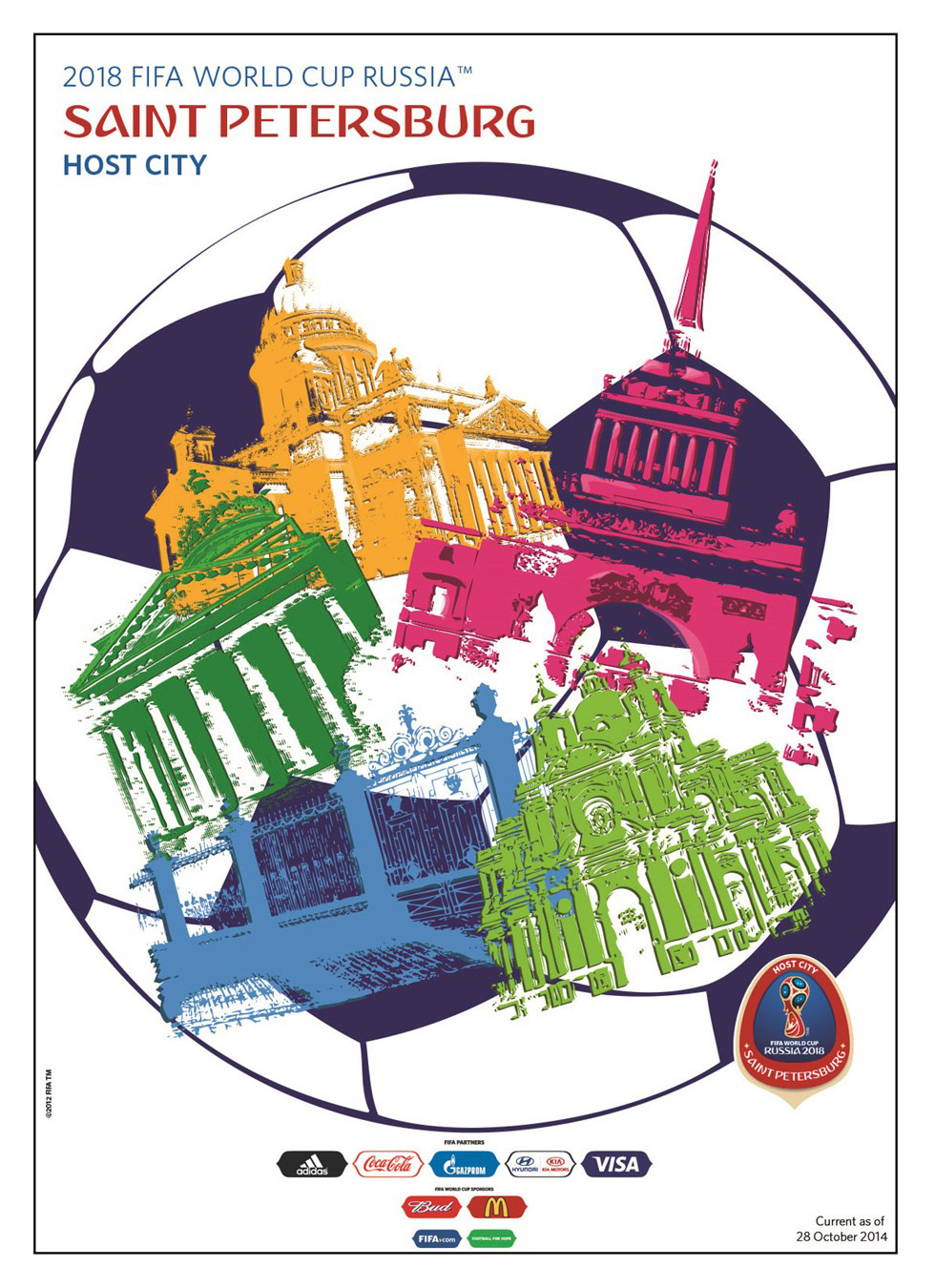 FIFA World Cup 2018 Russia Host City Poster