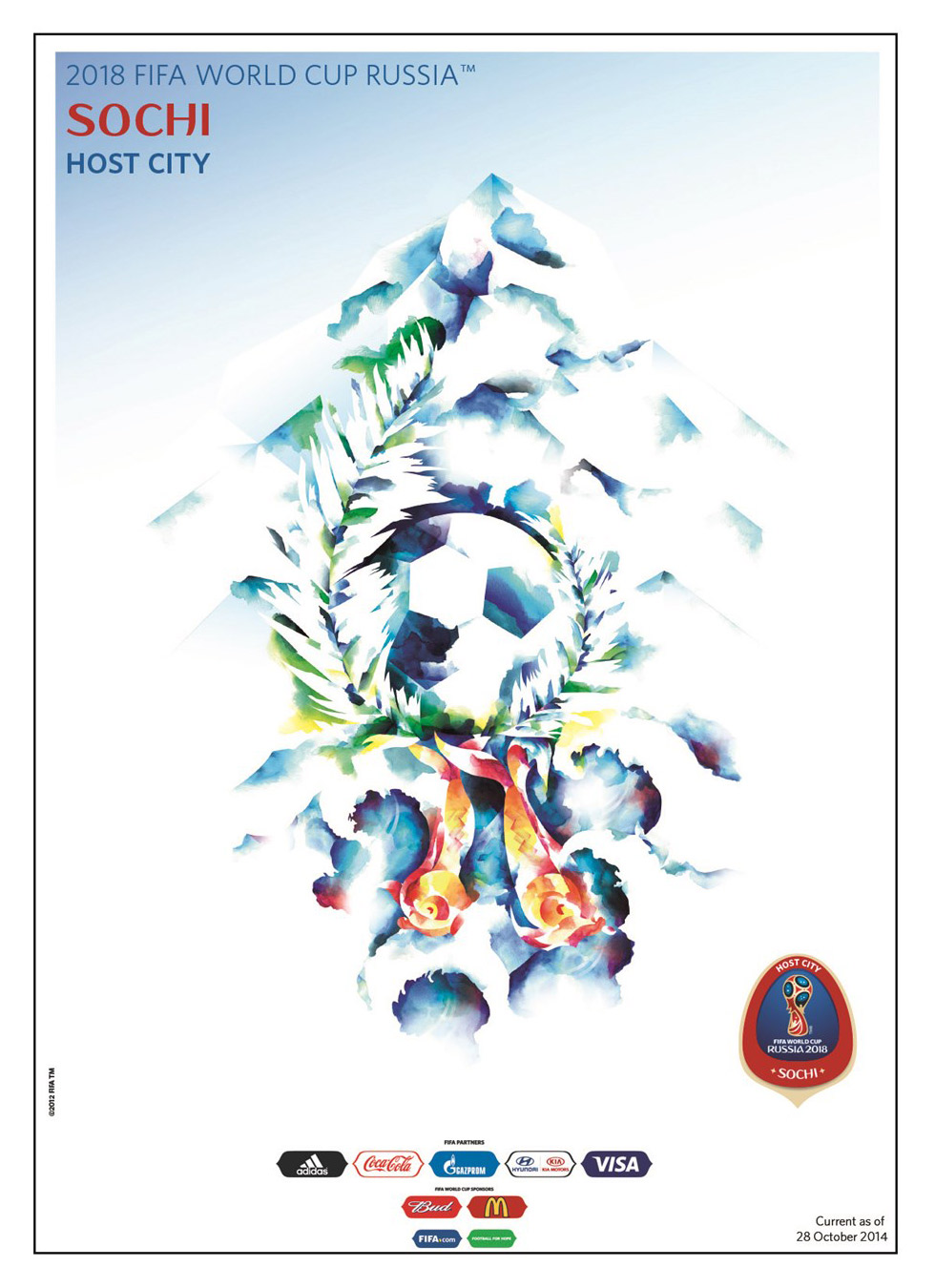 FIFA World Cup 2018 Russia Host City Poster