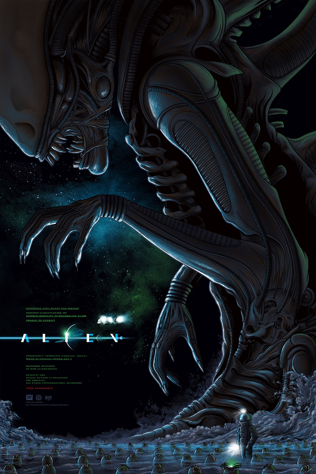 alien-by-mike-saputo-edition-of-225-regular-24×36-screen-print-printed-by-dl-screenprintin